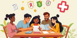 Inclua planos de saúde e seguros no orçamento