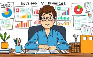 Adote hábitos de revisão semanal das finanças