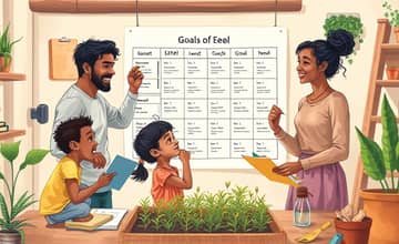 Inclua metas conjuntas para projetos em família