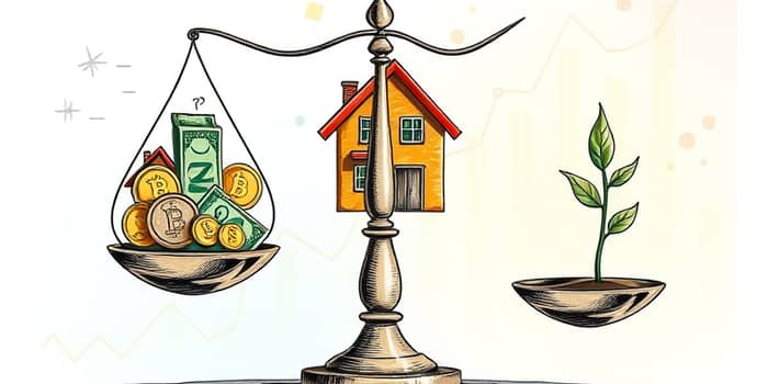 Combine ativos líquidos e não líquidos para equilíbrio