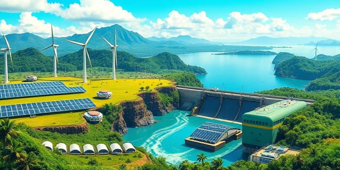A agenda verde impulsiona projetos de energia limpa