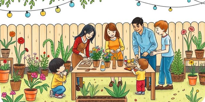 Inclua metas conjuntas para projetos familiares