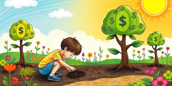 Plano de aposentadoria infantil para educação financeira