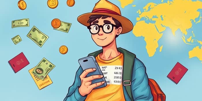 Conta multimoeda para viagens internacionais